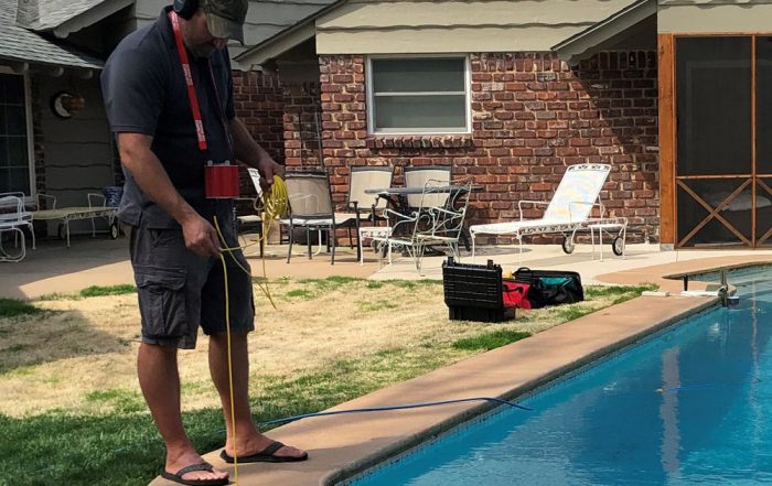 leaking swimming pool detection